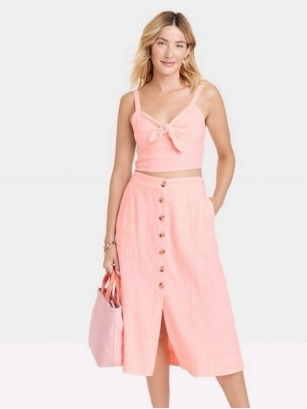 5/$25 Universal Thread Coral Crop Top